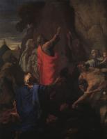 Poussin, Nicolas - Moses Bringing Forth Water from the Rock